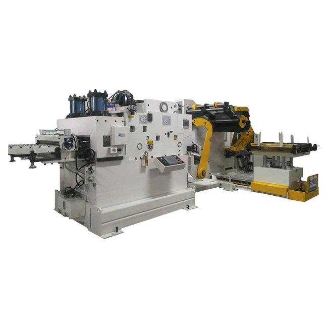 Customized Coil Sheet Automatic Press 3 in 1 Decoiler Straightener Feeder For Making Electric Part